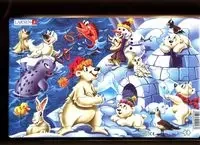 Układanka Zwierzęta w Arktyce - Larsen