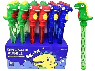 Pałeczka do baniek mydlanych 38cm z dinozaurem MIX - ADAR