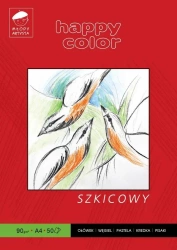 Blok szkicowy A4/50K 80g HAPPY COLOR - GDD