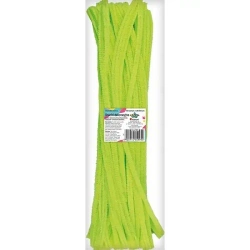 Druciki dekoracyjne 0,6x30cm fluo kanarkowe 50szt - Titanum