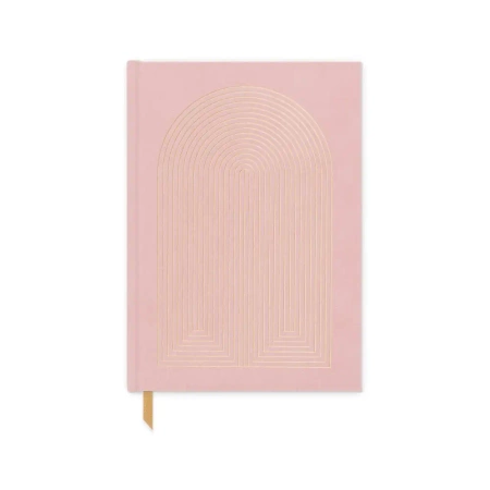 Notatnik z wegańskiego zamszu Dusty Pink - DESIGNWORKS INK