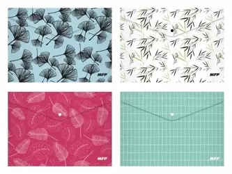 Teczka kopertowa na zatrzask A5 PP mix - MFP