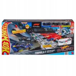 HOT WHEELS RACING FORMUŁA 1 GRAND PRIX CIRCUIT zestaw torów + 3 autka