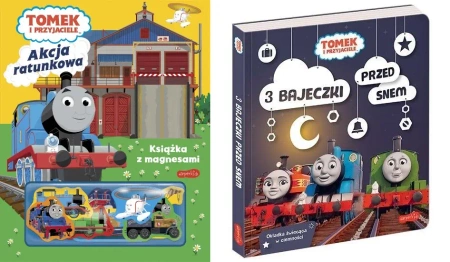 Tomek i przyjaciele 3 bajeczki przed snem + Książka z magnesami Akcja ratun - Beata Żmichowska