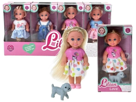 Laleczka 12cm z pieskiem MIX - ADAR