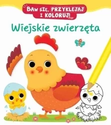 Baw się, przyklejaj i koloruj! Wiejskie zwierzęta - Nathalie Belineau