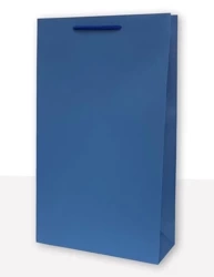 Torebki prezentowe jednobarwna T4 niebieska 10 sztuk - MER PLUS