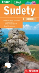 Mapa - Sudety 1:200 000 - opracowanie zbiorowe