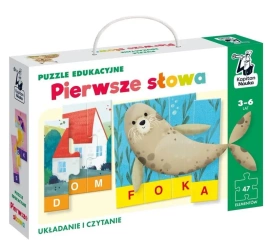 Kapitan Nauka. Puzzle edukacyjne Pierwsze słowa - Anna Zając