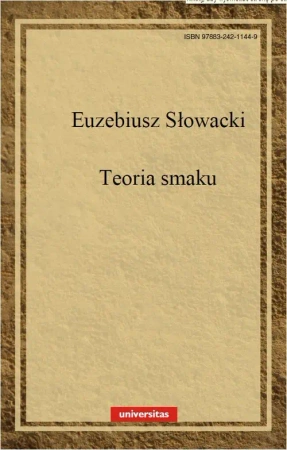 eBook Teoria smaku w dziełach sztuk pięknych - Euzebiusz Słowacki
