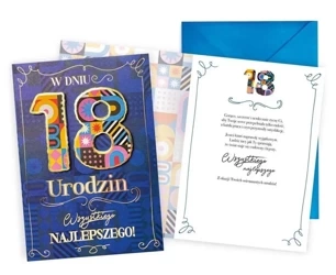 Karnet Urodziny 18 - Kukartka