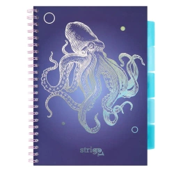Kołozeszyt Strigo A4 Project Book Ośmiornica granatowy kratka