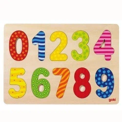 Drewniane puzzle Cyferki - Goki