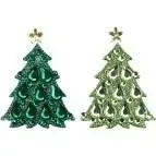 Kryształki samoprzylepne choinki 24x32mm 9szt - Titanum