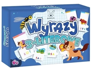 Wyrazy 3-literowe. Puzzle - Kangur