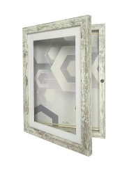 Ramka na rysunki 21x29,7 cm, sosna bielona