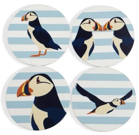 Podkładki pod kubek ceramiczne Maskonury 4szt - Half Moon Bay