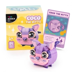 Klocki snapets kot fioletowy KIDEA - DERFORM