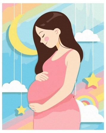 Malowanie po numerach - Przyszła mama 40x50cm - Twoje Hobby