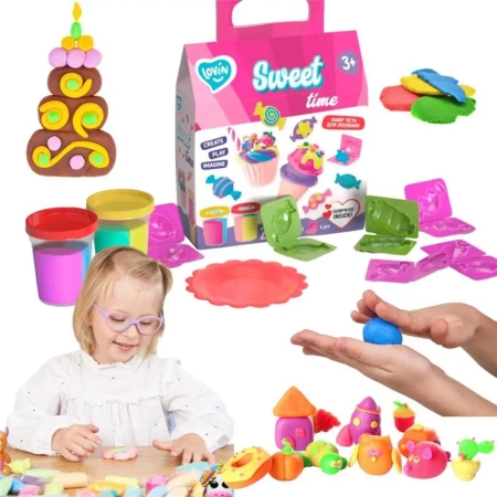 Zestaw ciastoliny piankolina Sweet Time - Lovin