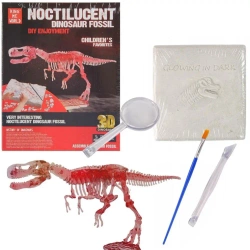 Wykopaliska paleontolog szkielet dinozaura - Trifox
