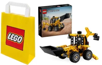 LEGO TECHNIC 42197 KOPARKO-ŁADOWARKA ZESTAW NA PREZENT DLA DZIECI +TORBA