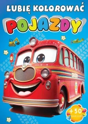 Kolorowanka Pojazdy + 50 naklejek - praca zbiorowa