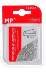 Agrafki srebrne 19mmx100szt - MP Main Paper