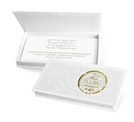 Pudełko ozdobne na banknoty Ślub - Kukartka