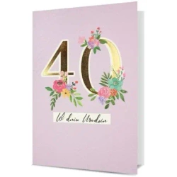 Karnet B6 Urodziny 40 - Pan Dragon