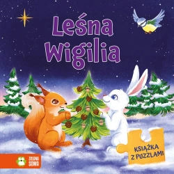 Leśna Wigilia. Książka z puzzlami - Anna Dłużewska