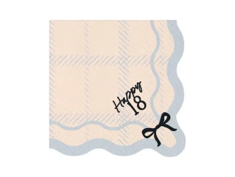 Serwetki Happy 18 33x33cm 12szt - PartyDeco