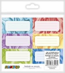 Naklejki na zeszyt 35x73mm 144 sztuki - Titanum