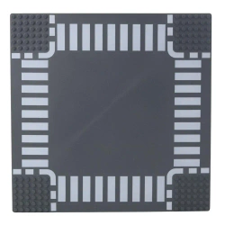 Płyta konstrukcyjna do klocków Skrzyżowanie 26x26 - Leantoys