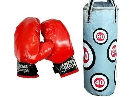Zestaw bokserski duży 69x21cm - Leantoys