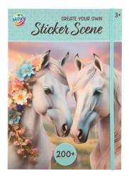 Książka z naklejkami konie - Moxy