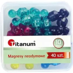 Magnesy neodymowe pionki 40szt - Titanum