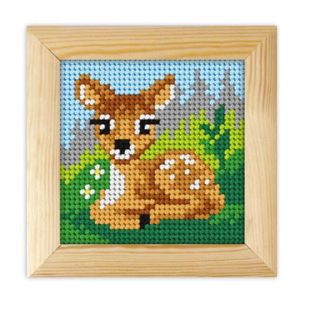 Haft z ramką. Moje pierwsze wyszywanie - Sarenka - Anex-bis