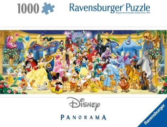Puzzle 1000 Panorama Postacie Disney - Ravensburger