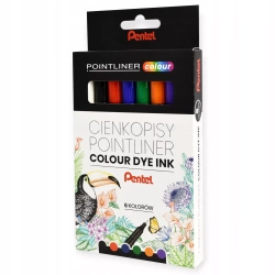 Cienkopis 6 kolorów 0.4 Fib Pentel S40-st6pl Wb