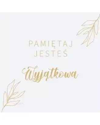 Podstawka korkowa - Pamiętaj jesteś wyjątkowa - praca zbiorowa