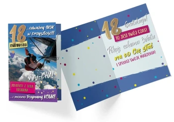Karnet B6 PP-2188 Urodziny 18 power - Kukartka