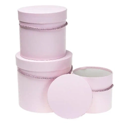 Pudełko Flower Box 3szt różowy ROZETTE