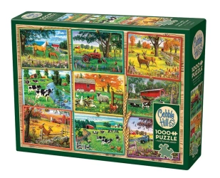 Puzzle 1000 Pocztówki z farmy 113613 - Cobble Hill
