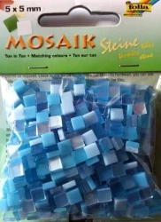 Mozaika kamyczki 5x5mm niebieska - Galeria Hobby