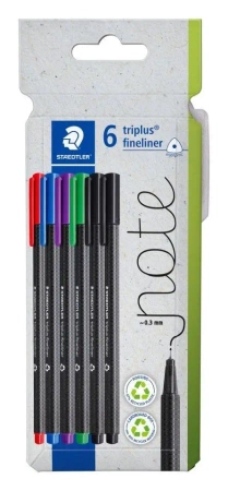 Cienkopis Triplus 6 kolorów 0,3mm - Staedtler