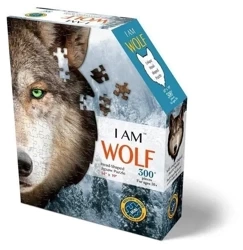 Puzzle konturowe 300 I am - Biały Tygrys - Madd Capp