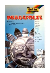 Folia metaliczna 18,5x29cm srebrna 3 arkusze - Galeria Hobby