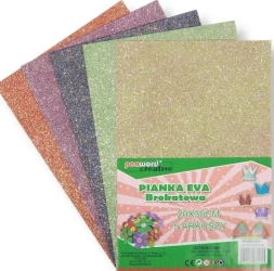 Pianka multicolor brokat 20x30 5szt - Penword