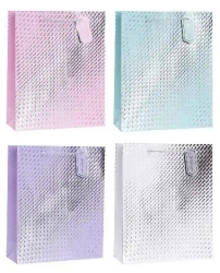 Torebka ozdobna 18x23x8cm hot-stamp mix ROZETTE